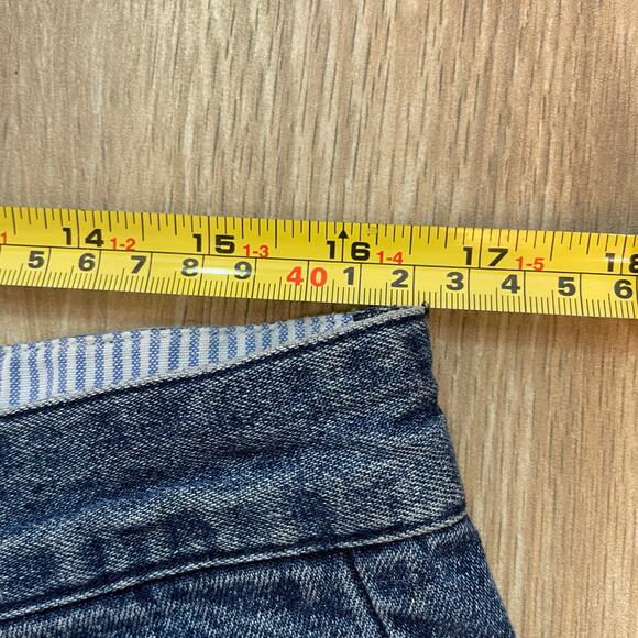 Tommy Hilfiger Denim Shorts Men's 36 Blue Jean Pleated Vintage Y2K Logo Casual - Picture 5 of 7